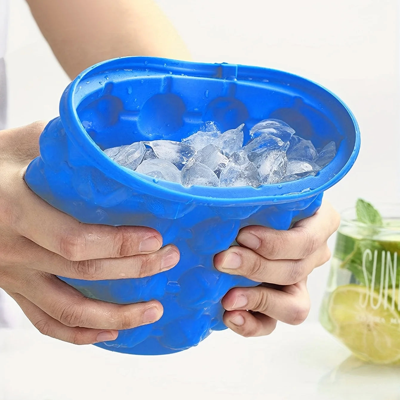 Silicone Ice Bucket & Cube Tray